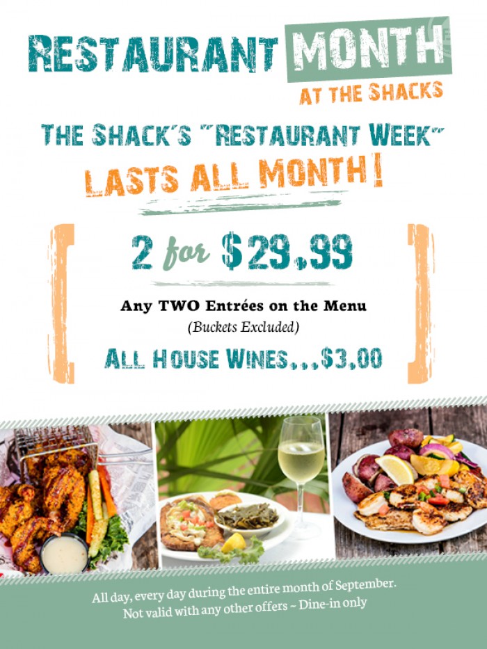 Crab Shack Deal Of The Month September